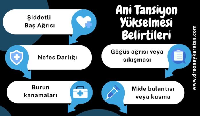 ani tansiyon yükselmesi belirtileri