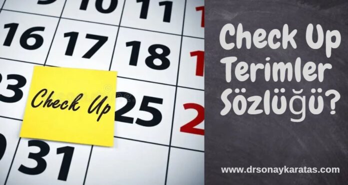 check up terimleri